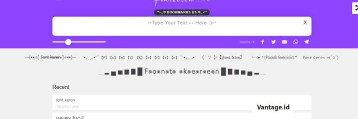 Rekomendasi Platform Copas Font Online Aesthetic Berwarna